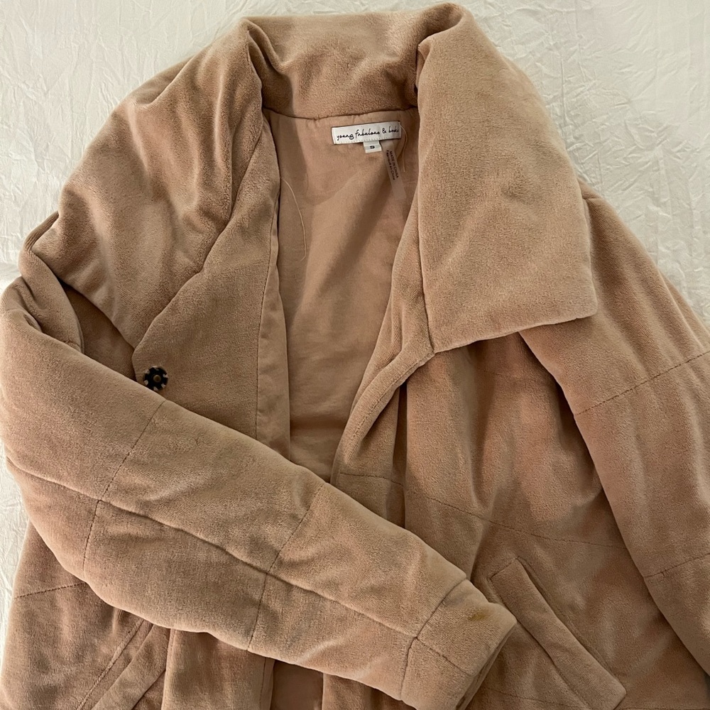 Young Fabulous & Broke Terry Fleece Short Jacket